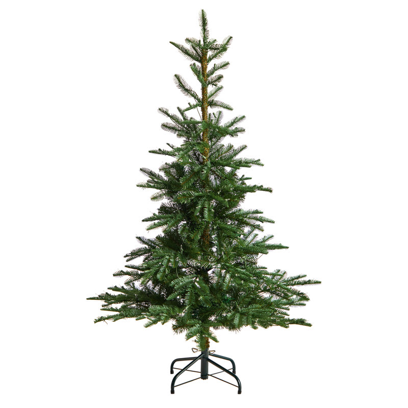 Arbre de Noël artificiel épinette vert 6 pi avec 350 lumières claires / blanches Washington, H 5 pi