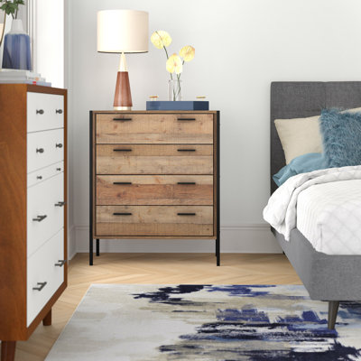 Juno 83.8cm W 4 - Drawer Chest of Drawers