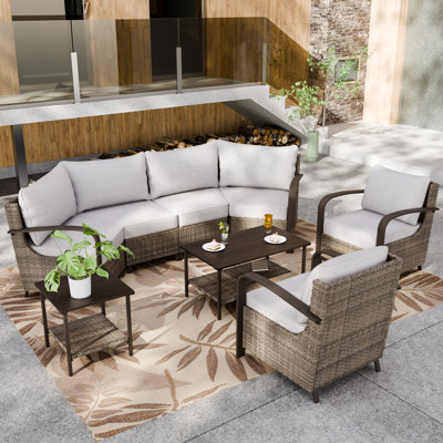 6 - Person Outdoor Seating Group with Cushions