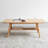 Center Table Low Table 100% Solid Wood Top Plate Desk Coffee Table Width 80 X Depth 50 X Height 44 Cm Study Desk Work From Home Easy To Assemble Natural Wood With Storage Shelf Natural Writing Desk-1989911722-2004089267
