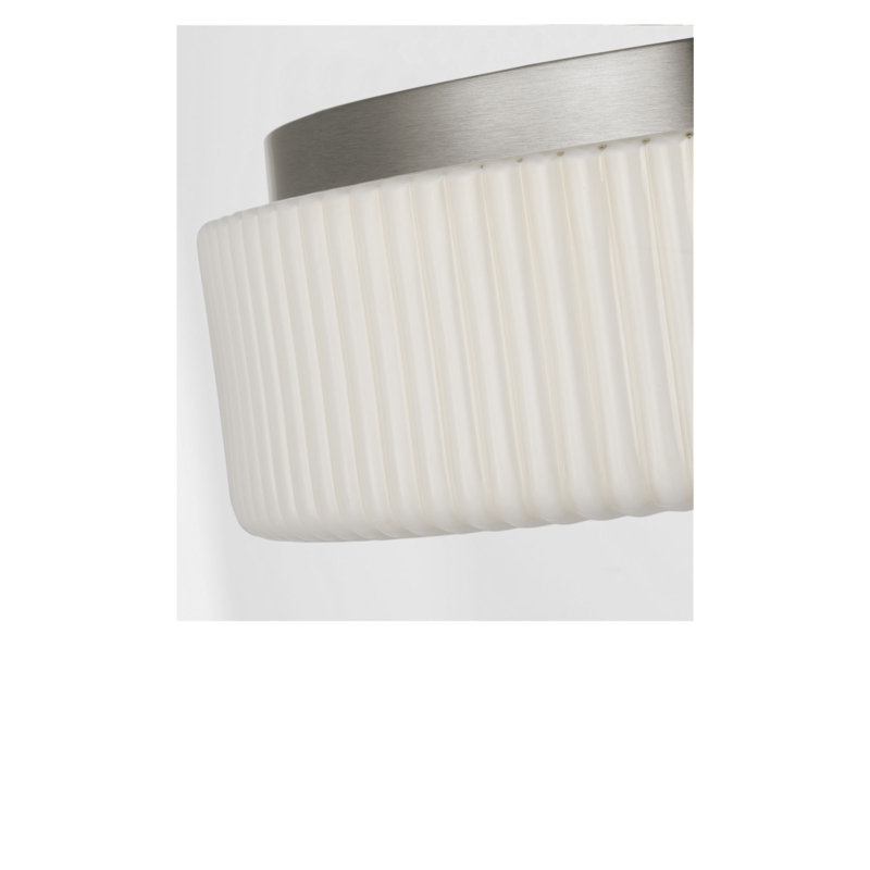 Axira Two Light Flush Mount, Brushed Nickel, Yes