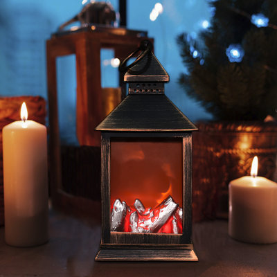 Belfry Heating 11cm W Black Electric Fireplace