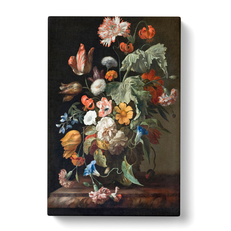 Still Life with Flowers Vol.1 by Rachel Ruysch - Wrapped Canvas, 76cm H x 50cm W x 3cm D