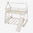 Twin over Queen House Bunk Bed with Climbing Nets and Climbing Ramp, Natural-905865324