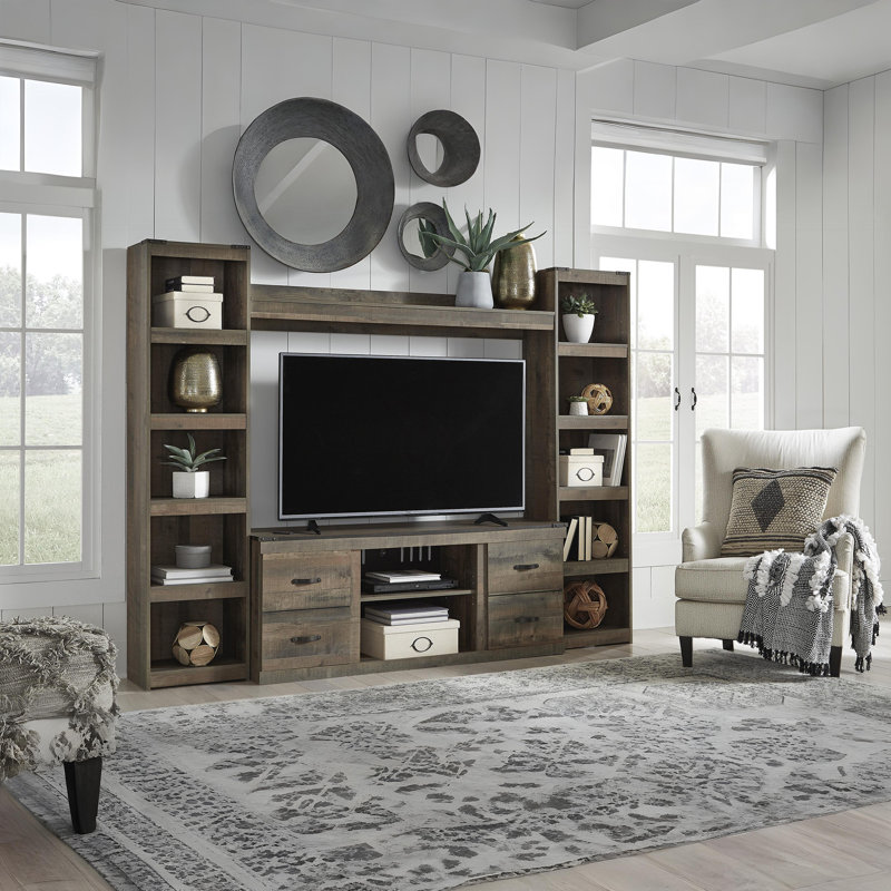 Ensey TV Stand for TVs up to 65", Brown