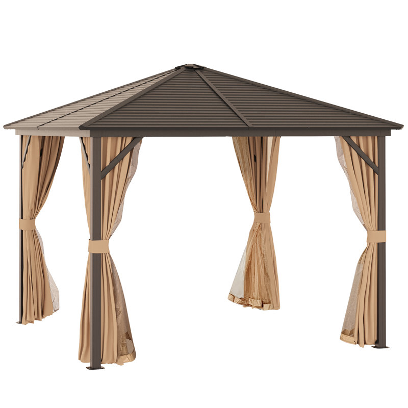 Aarjav 3m x 3m Steel/Aluminium Patio Gazebo