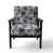 Motif victorien filigrane bleu cobalt I
