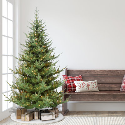 Flocked Pre-Lit Spuce Christmas Tree
