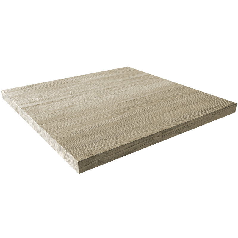 Concreto Concrete Square Beveled Edge Table Top, Sand, 30" L x 30" W