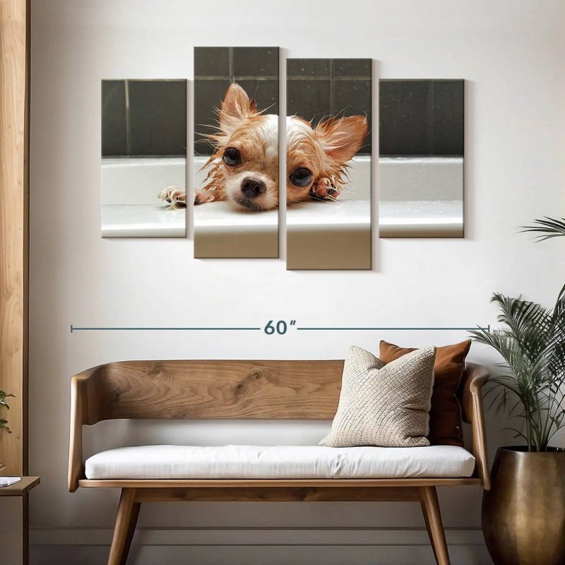 Brampt Chihuahua Bathing, H 32 po x l 52 po