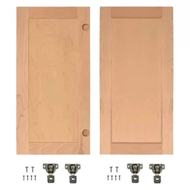 Portes à panneaux plats pour Invisidoor, Cerisier, H 36 po x l 16 po x P 1 po