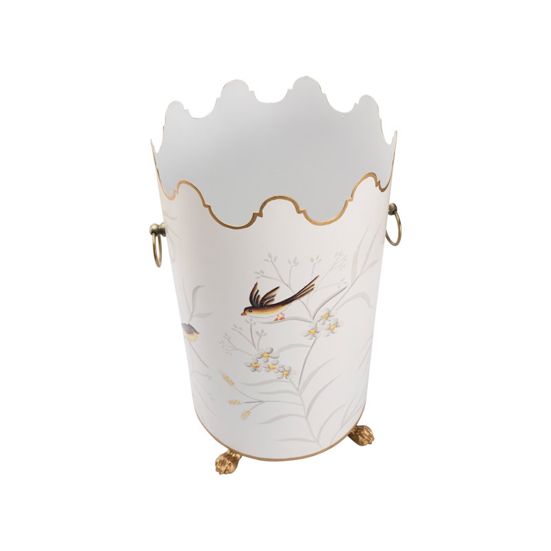 Aviary Metal Open Waste Basket