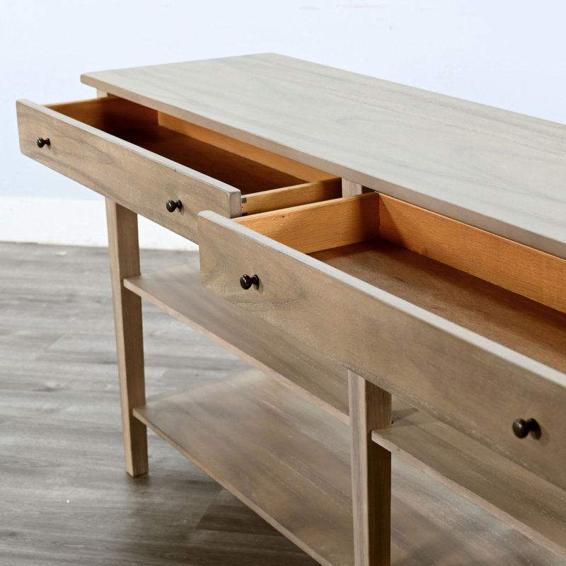 Console 71 po Birender, Bois naturel