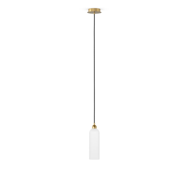 Odyssey 1 - Light Pendant, Burnished Brass, 13.82" H x 3.94" W x 3.94" D