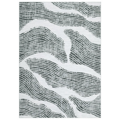 Modern Abstract Striped Carpet Washable Bedroom Rugs Soft Hallway Entryway Rug Thin Non Slip Indoor Area Rug Living Room Non-Shedding Rug Kitchen Rug Farmhouse Office Dorm