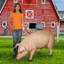 Statue de cochon de ferme divin