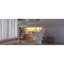 Lit mezzanine double avec bureau et station de charge, lit mezzanine double en métal avec escalier et lumière pour enfants adolescents, blanc