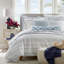 Saltwater Duvet Set – White & Pale Blue Cotton | 1 Duvet Cover + Euro Shams | Inserts Not Included-1100147564