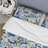 Blue Meadow Floral Pattern Box Stitch Floral Duvet Cover-1889776313