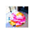 Multicolored Floral Detailed Woven Base Modern Decorative Carpet-1299811