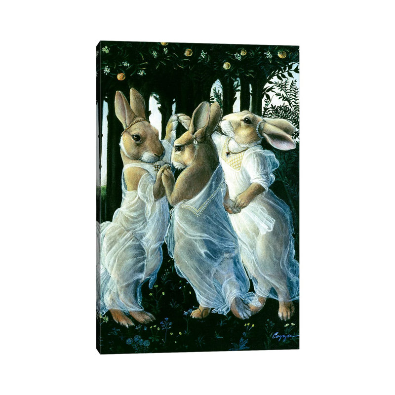 Bunny Graces by Melinda Copper - Wrapped Canvas Print, 66.04 cm H x 45.72 cm W x 1.91 cm D