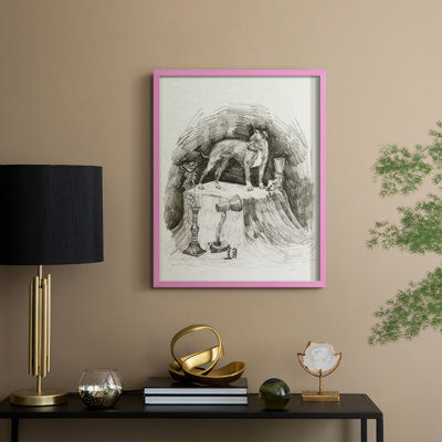 A Gentleman V, reproduction encadrée - bois massif