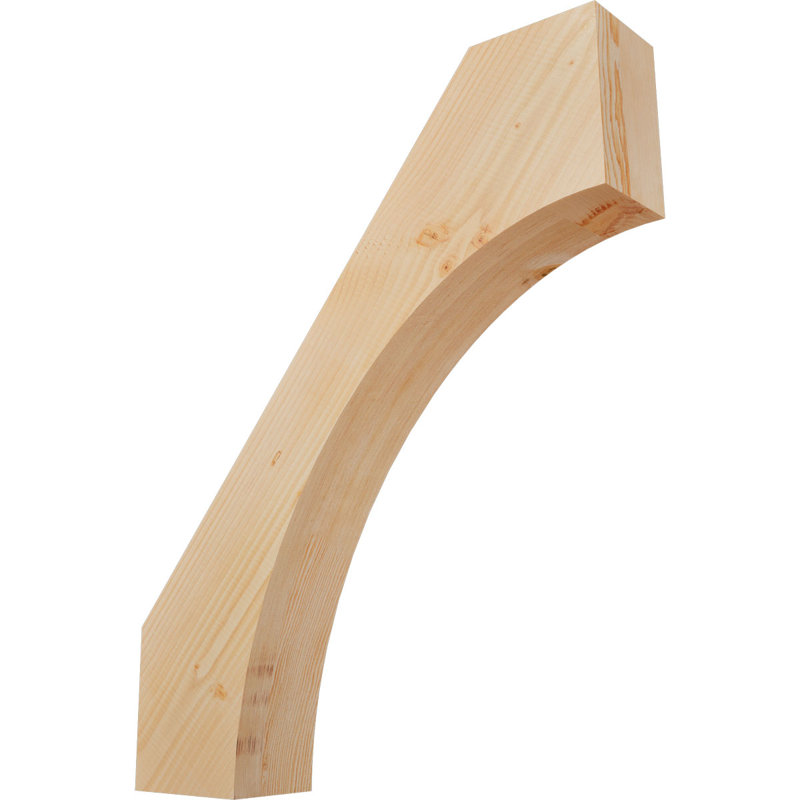 Attelle de genou Westlake, Sapin de Douglas, Lisse, H 34 po x l 5,5 po x P 28 po