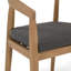 Chaise de salle à manger Mauriello - oléfine grise et eucalyptus