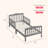 Classic Toddler Solid Wood Bed-534739661