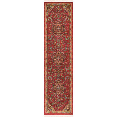 Tapis traditionnel Azar couleur merlot