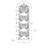 Zaira 4 Tier 62"H Bookcase-1908422934