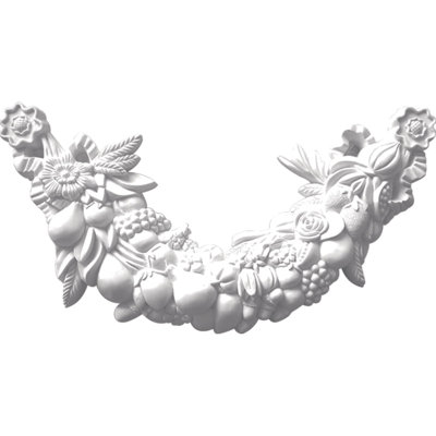 Odessa 12.5'' H x 24'' W x 2.5'' D Urethane Onlay Scroll