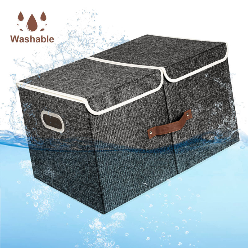 Ebern Designs Storage Boxes Box, Black