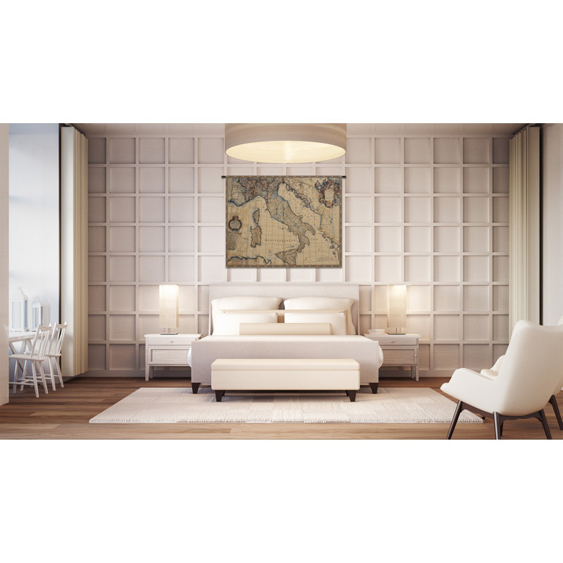 Italian Loom Woven Cotton Blend Wall Hanging
