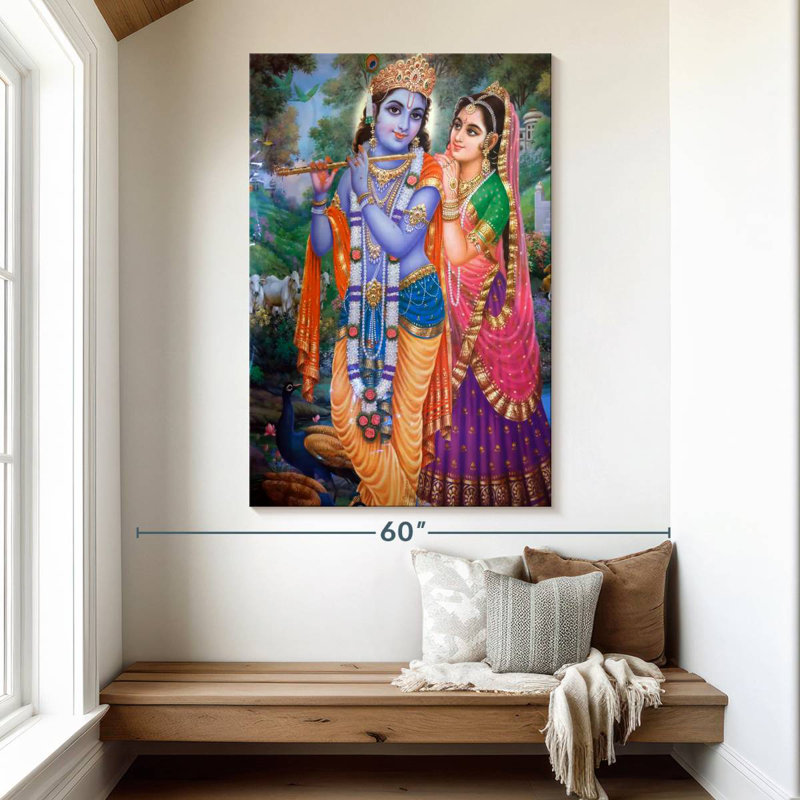 Adella Krishna And Radha, 51" H x 34" W
