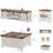 Allyssa 4 Piece Farmhouse Coffee Table Set