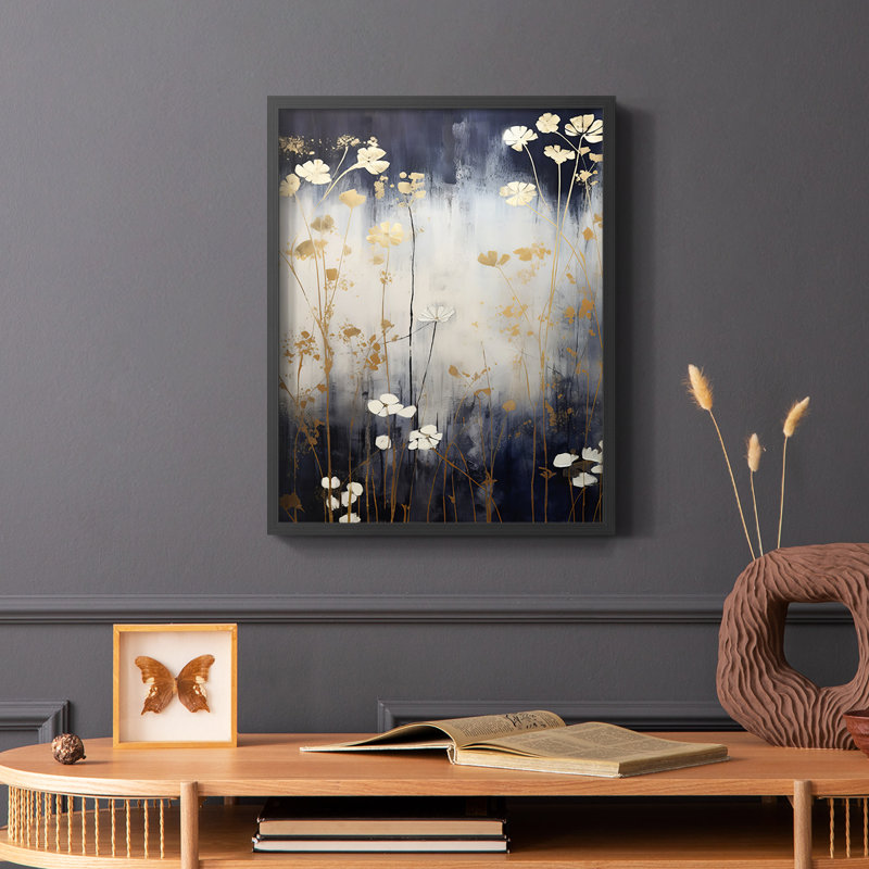 FLORAL Series CECXCI - Impression encadrée de qualité supérieure - Prêt à être accroché - Aucun clou requis