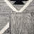 Vermont Hand Loomed Wool/Cotton Southwestern Rug in Gray/Black/Ivory-2026952132