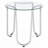 Chrome Round Glass Top End Side Table