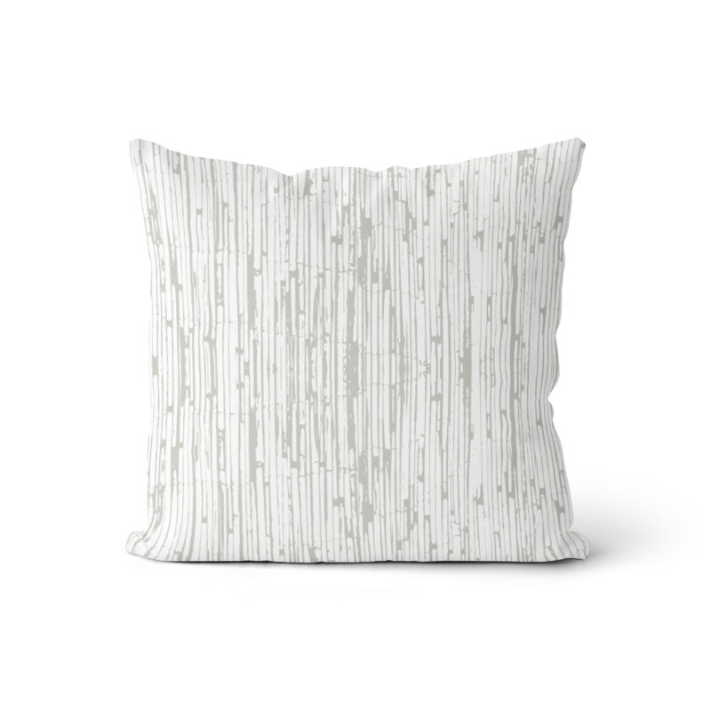 Housse de coussin Kaylee, Gris cachemire / blanc