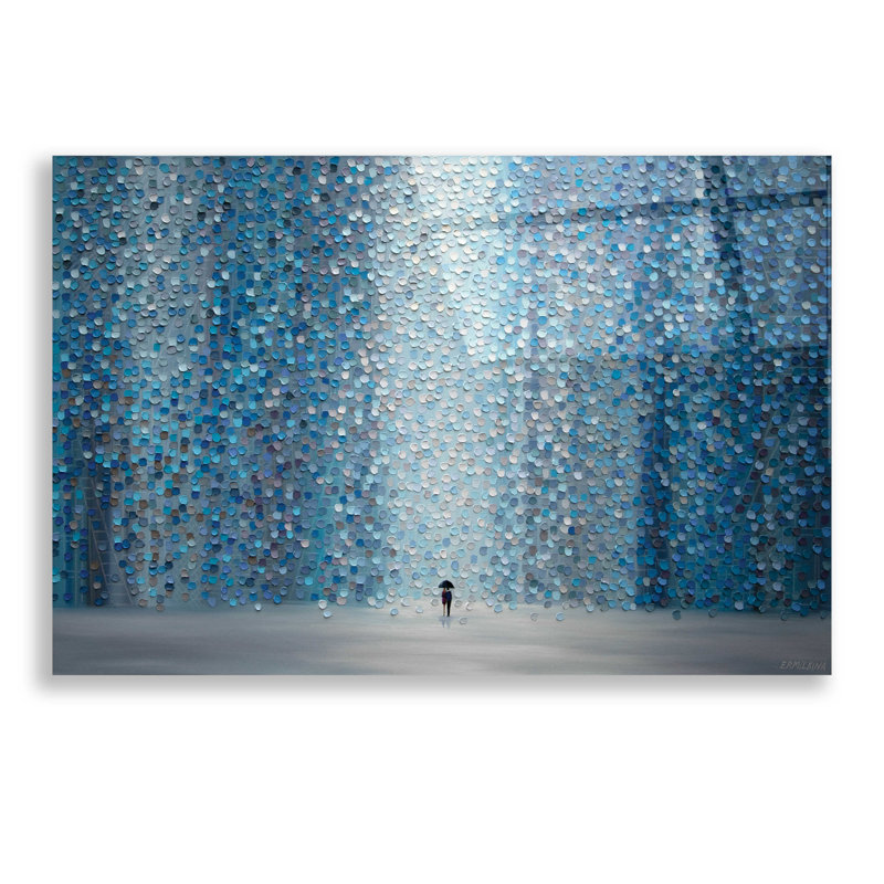 «Blue Rain» par - Impression sans cadre, H 16 po x l 24 po x P 0,2 po