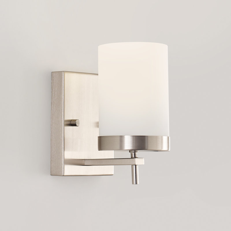 Linley One Light Wall / Bath Sconce from, Brushed Nickel, No