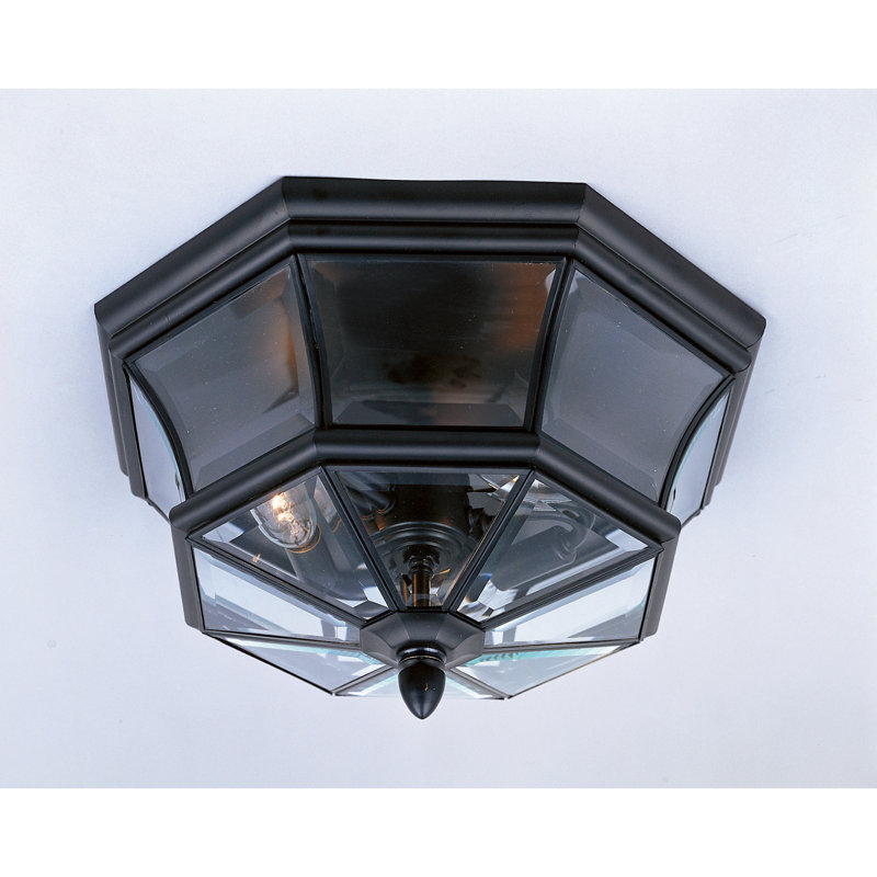 Plafonnier encastré 3 lumières 15,25 po Newbury, Noir mystique