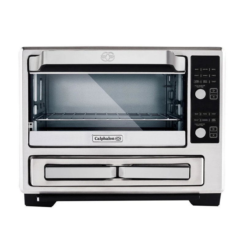 Calphalon Performance Stainless Steel Dual Oven With Air Fryer in Silver