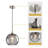 Aarunya 1 - Light Single Pendant Kitchen Island Lighting Globe Pendant Light Fixtures Modern Pendant Lighting-1142324352-1163766488