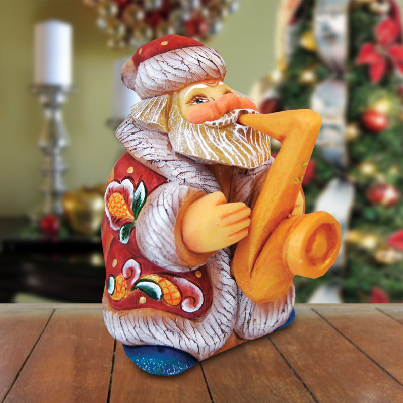 Derevo Mini Jazman Santa Figurine