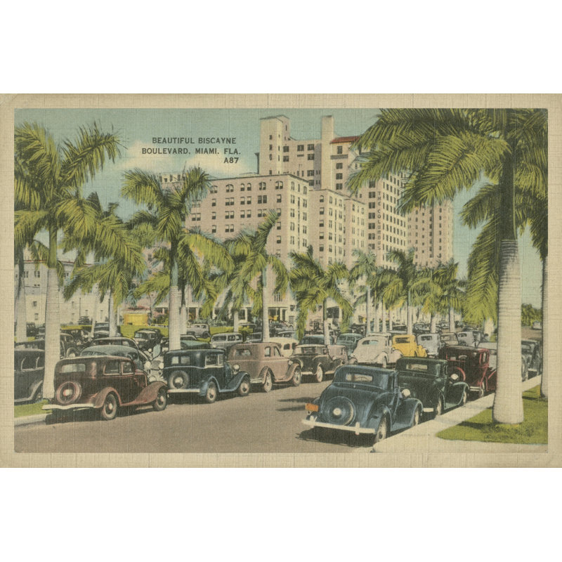 Miami Beach VII - Wrapped Canvas Print, 20cm H x 30cm W x 3.8cm D