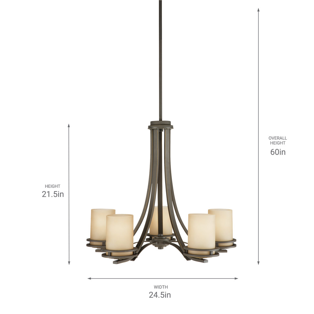 Hendrik 5 - Light Dimmable Classic / Traditional Chandelier Kichler Lighting