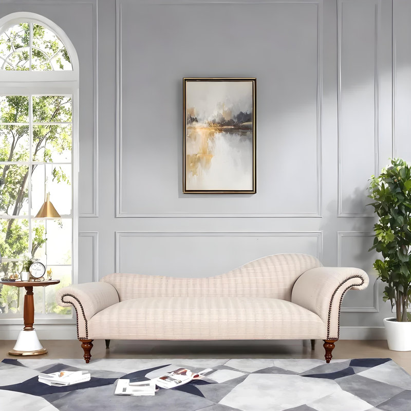 Chaise longue décontractée élégante et confortable, Orienté à droite, Beige