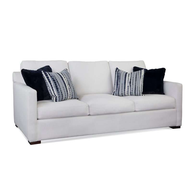 Bel-Air Sofa, Black, White Performance Fabric; 0851-94